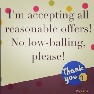 Kindly make reasonable offers💋